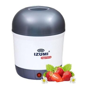 Imagem de Iogurteira Elétrica Cinza + Dessorador Iogurte Grego Izumi Máquina de Iogurte