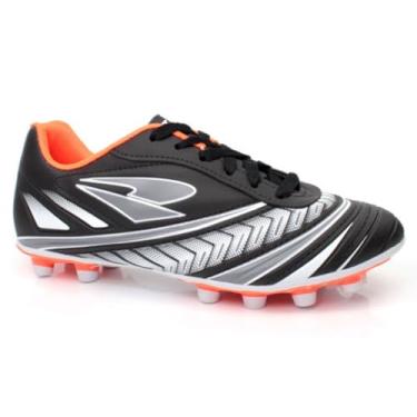 Imagem de Chuteira Campo Dray Topfly Masculina - Preto e Chumbo - 41