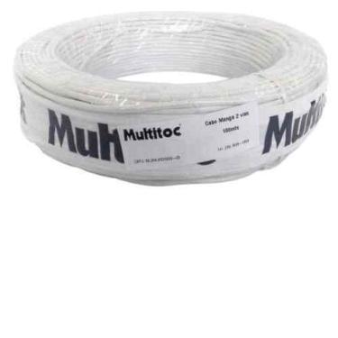 Imagem de Cftv Cabo Coaxial Manga 2 Vias 4mm Flexivel Bipolar 75 Ohms