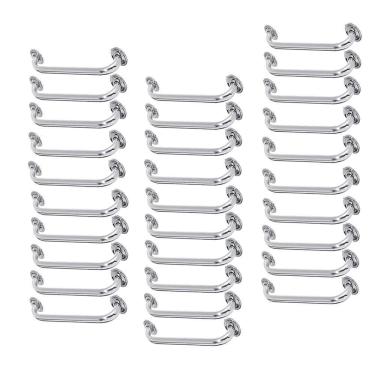 Imagem de Alça De Apoio Inox Barra 50cm Kit 30 Unidades Idoso Cadeirante Suporte Corrimao Banheiro