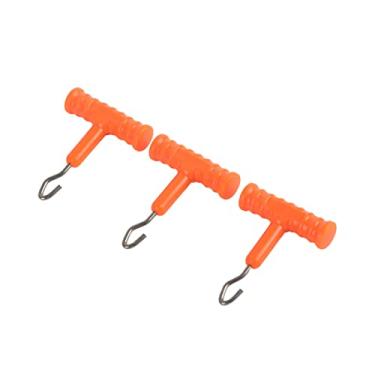 Imagem de 3 Pçs Extrator de nó de Pesca Extrator de nó de Pesca Extrator de Equipamento de nó, Extrator de nó de Isca filé e Facas de Isca (Laranja)