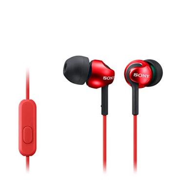 Imagem de Sony Fones de ouvido Deep Bass com controle de smartphone e microfone - Vermelho metálico