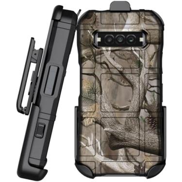 Imagem de Capa com clipe para telefone Kyocera DuraForce Pro 3, Nakedcellphone Special Ops [camuflagem ao ar livre] capa de proteção robusta tática e coldre de quadril com cinto catraca - design camuflado de