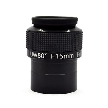 Imagem de 5 cm 15 mm UW 80 graus Utra Wide Angel Eyepiece HD Astronomy Telescope