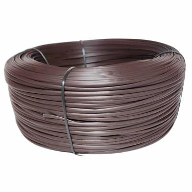 Imagem de Fibra Junco Sintético Meia Cana 6mm rolo de 600 metros com proteção UV (Tabaco)