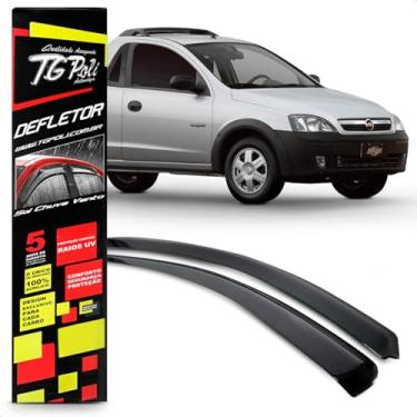 Imagem de Calha Chuva Defletor Slim Montana 2 Portas 2003 2004 2005 2006 2007 2008 2009 2010 Fumê