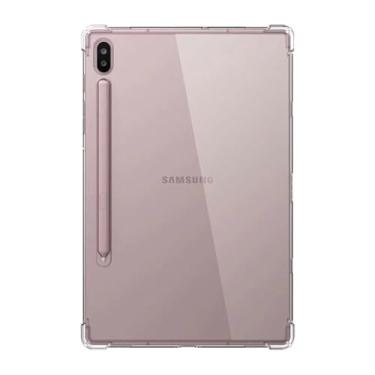 Imagem de Zrengp Capa transparente para Samsung Galaxy Tab S7 Plus 12.4 2020 SM-T970 SM-T975, capa traseira de TPU ultrafina macia transparente para Galaxy Tab S7+ 31.5 cm T970 T975 T976 (para Tab S7 Plus