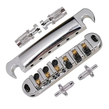 Imagem de Ponte de rolagem Abr-1 Tune-o-matic Ponte para substituição de Gibson Les Paul Gear (cromada)