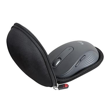 Imagem de Hermitshell Capa rígida de viagem para mouse sem fio Logitech Signature M650 L/M550 L (preto, capa para M650 L)