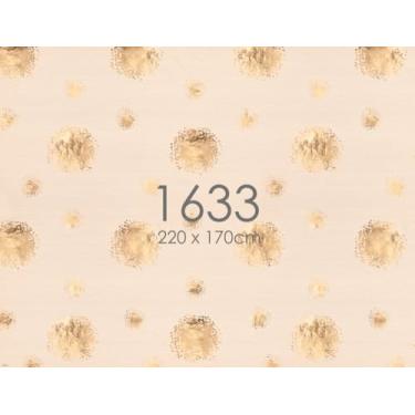 Imagem de Fundo Fotográfico Wentz Bolinhas Douradas com Bege B-1633-220x170