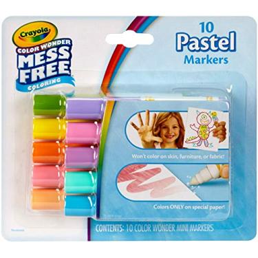 Imagem de Crayola color wonder mess free 10 pastel markers
