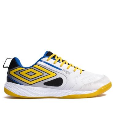 Imagem de Chuteira Futsal Umbro Pro 5 Bump Branco/amarelo - 42