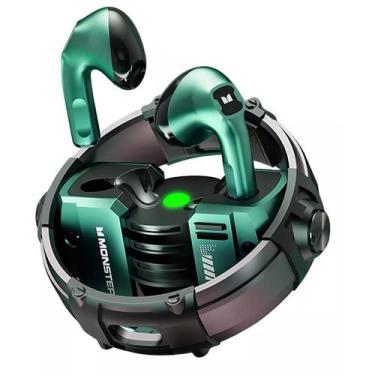 Imagem de Fone Bluetooth Gamer 5.3 Android Ios Pc Gaming Ipx4 Verde - monster