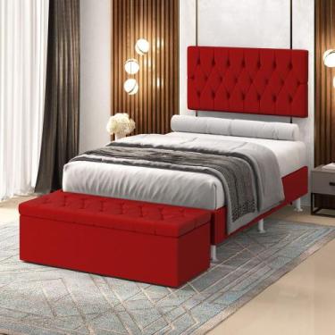 Imagem de Kit Painel Centaurus 140 e Calçadeira Sagitarius Couro Aradecor, Verme