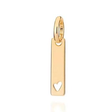 Imagem de Pingente banhado ouro 3x 24k 18k e 22k  feminino coração vazado na pon