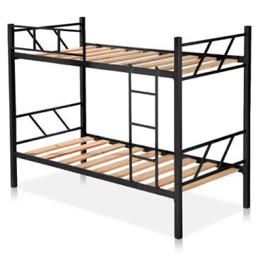 Imagem de Beliche em Aço Rubi - KLM Móveis, Preto