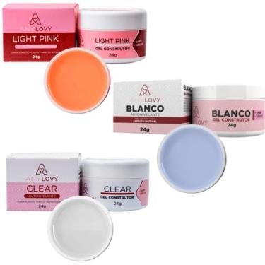 Imagem de Kit 3 Géis Anylovy 24g: Versatilidade e Qualidade para Suas Unhas, Gel