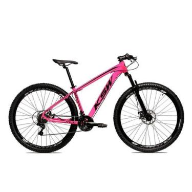 Imagem de Bicicleta Aro 29 Ksw 24 Vel Shimano Freio Hidraulico/Trava, 15", Rosa,