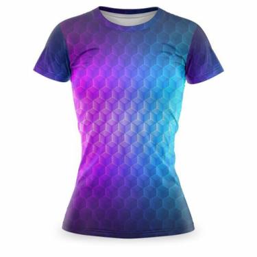 Imagem de Blusa Feminina Academia Estampada Fitness Caminhada Treino Corrida Cam