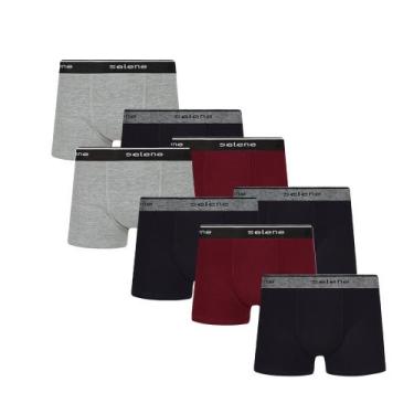 Imagem de Kit 8 Cuecas Boxer Box Infantil Kids Em Algodão Cotton - Selene, Sorti