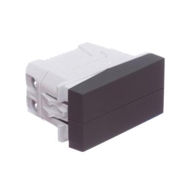 Imagem de Módulo Interruptor Duplo Paralelo 10A Grafite Orion Schneider, Grafite