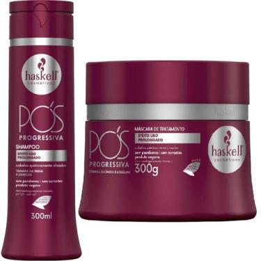 Imagem de Kit Haskell Pós Progressiva Shampoo 300ML + 1 Mascara 300ML