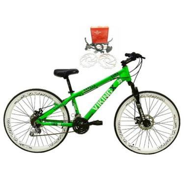 Imagem de Bicicleta Aro 26 Vikingx Tuff Verde 21v Alumínio Freio Hidráulico a Di
