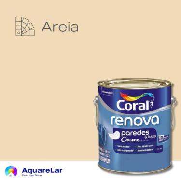Imagem de Renova Paredes e Tetos Coral Fosco 3,2L, AREIA