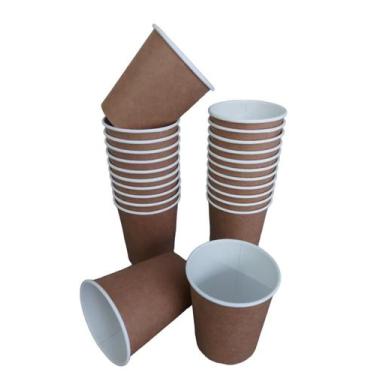 Imagem de Copo de papel Kraft 150 ml Biodegradavel Térmico 50 un Café - Rzk