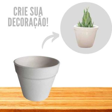 Imagem de Vaso Decorativo Cachepot Redondo p/ Plantas e Flores - Melhores Oferta