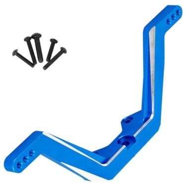 Imagem de BRCatWPark Aluminum Front Shock Vertical Relocator Upgrades Part for 1/10 Drag Slash 1967/Chevrolet C10/Slash 2wd lcg,RC Front Shock Vertical Relocator Hops up,Navy Blue