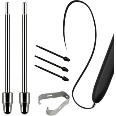 Imagem de Pacote com 2 pontas de substituição de liga de titânio Eaglewireless + 3 pontas de plástico compatíveis com Galaxy Z Fold 2, Z Fold 3, Z Fold 4 e Fold 5 + Tweezer