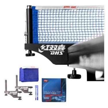 Imagem de Rede Tenis Mesa Ping Pong Dhs P145 Rosca Profissional Olimpíadas, Pret