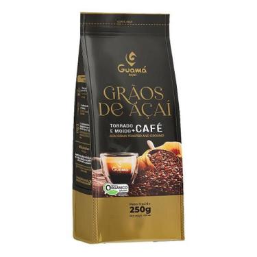 Imagem de Café De Açaí 100% Grãos De Açaí Torrado E Moído + Café Tradicional