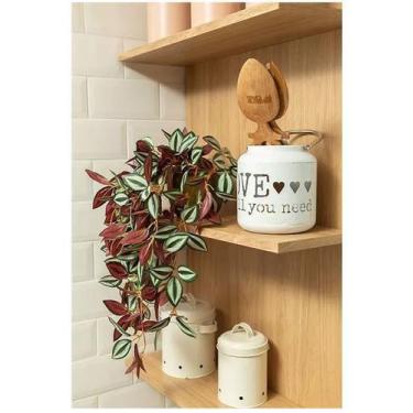 Imagem de Arranjo Lambari Artificial Com Vaso Pote Verde - FLORESCER DECOR
