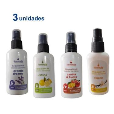 Imagem de Kit 3 Bloqueador de Odor Sanitário Banheiro Privada Free Coco 60ml For