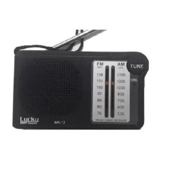 Imagem de Rádio Bolso Portátil AM FM Fone Ouvido - Lucky Amazonia