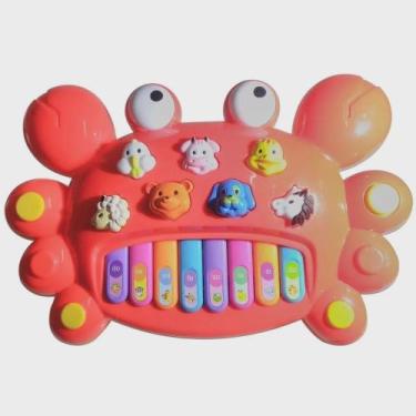 Imagem de Brinquedo Piano Teclado Infantil Caranguejo Emite Som E Luz . - toys k