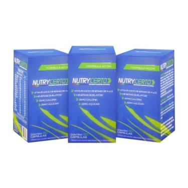 Imagem de Polivitamínico Nutrycerto Az 60cps Kit 3 Unidades - Biofhitus