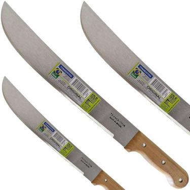 Imagem de KIT Facão Tramontina 14 Polegadas para Mato Lâmina de Aço Carbono 35 c