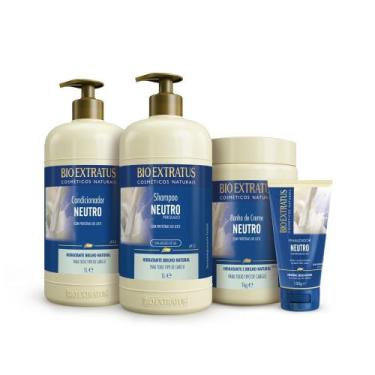 Imagem de Kit Neutro Bio Extratus Sh + Cd + Bc + Fin Original Oficial