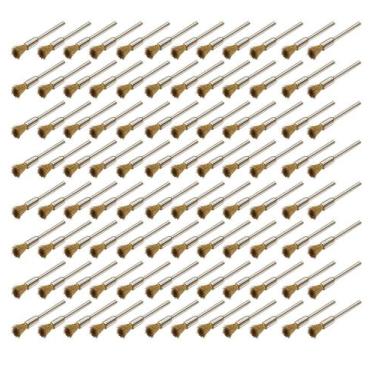 Imagem de 100 Escova Rotativa Tipo Pincel De Latão Para Micro Retifica - E-San