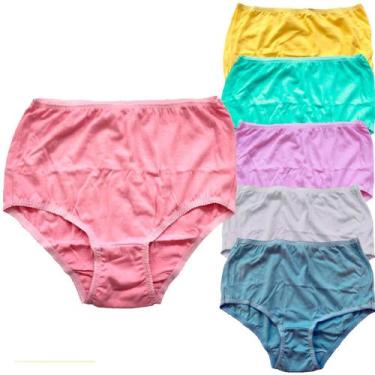 Imagem de Kit 12 Calçola Senhora 100% Algodão G - MARAMISS LINGERIE