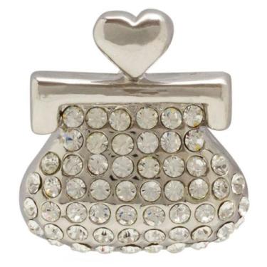 Imagem de Broche Strass Bolsa BRG5654 - Akasaki, Prateado