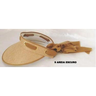 Imagem de Viseira Feminina Elástico C Laço Praia Verão Piscina Moda - Mrvendas, 