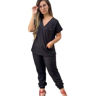 Imagem de Pijama Cirúrgico Jogger Activa Tecnica Enefermagem Scrub Enfermeira Pl
