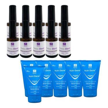 Imagem de Kit 10 Ônico Blend 10ml Pincel + 6 Creme Nutri Derm 100gr - RHR Cosmét