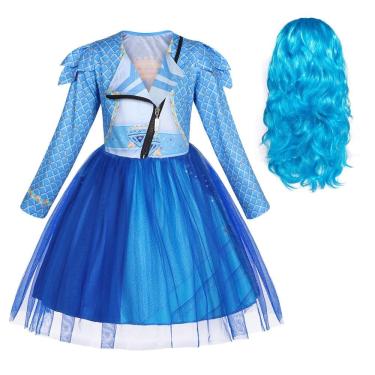 Imagem de Traje WonderBabe Descendants Chole Blue Dress Girl 5-6 anos