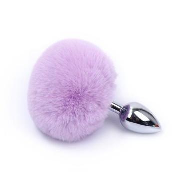 Imagem de Plug Anal Tam. P com Pompom - 7 Cores  Anal Plug Stainless - brand, Li