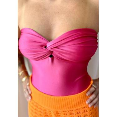 Imagem de Body tqc sem alça maiô colorido - Raquel Mendonça Brand, Pink, GG